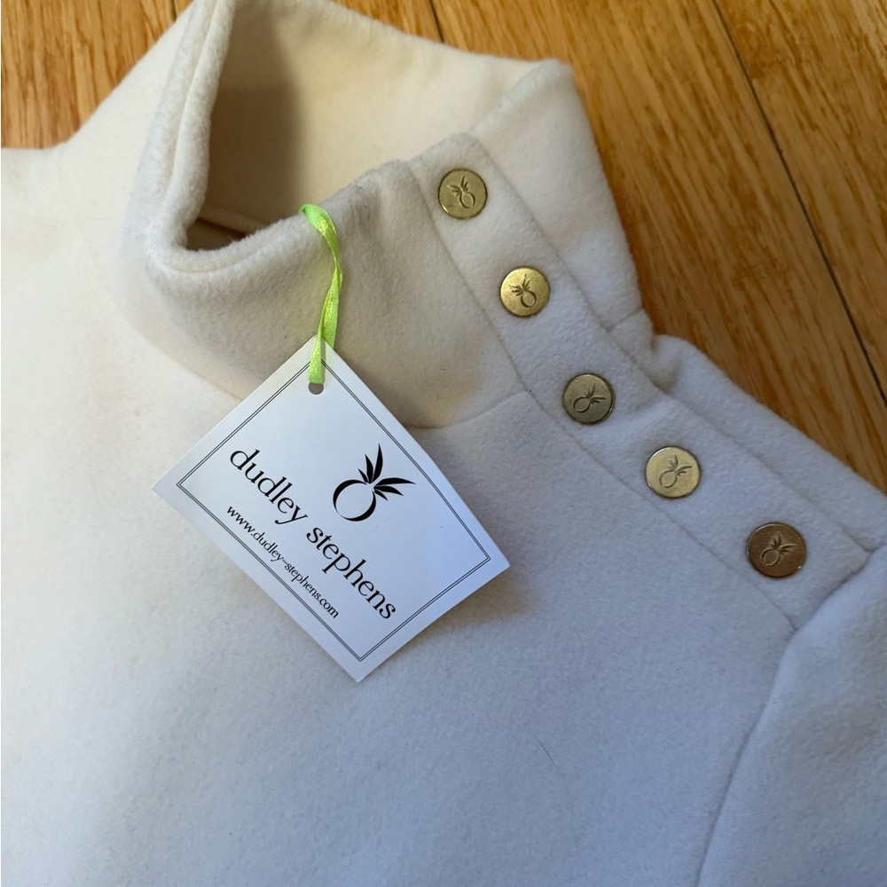 NWT Dudley Stephens Meadows Greenpoint turtleneck Vello cream